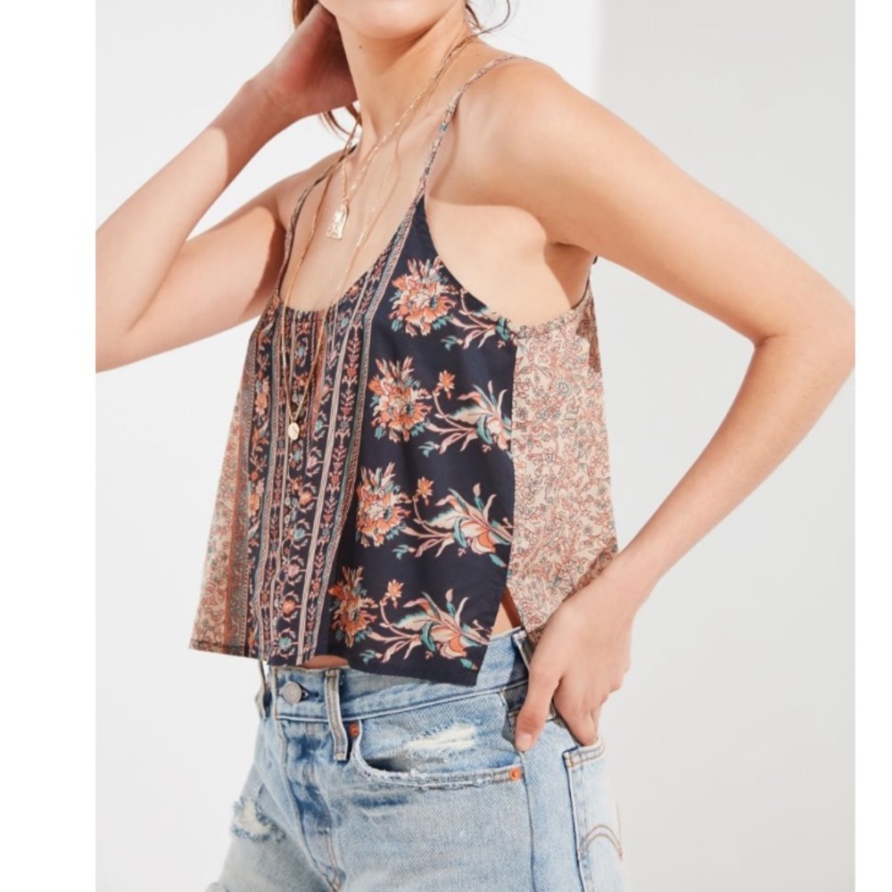 Urban Outfitters Skylar Mixed Print Cami